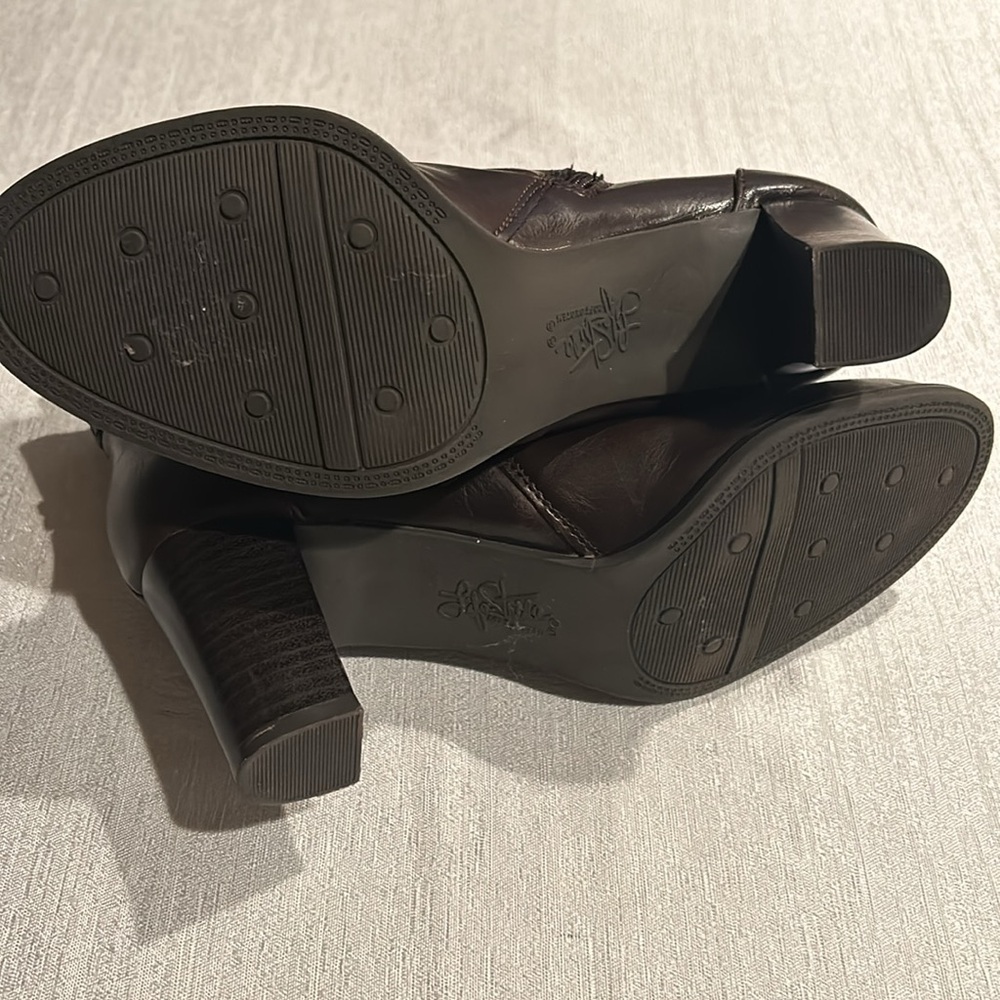 Life Stride ‘Yohanna’ Deep Dark Brown Ankle Booties Braided Trim Size 6.5 New - Picture 13 of 15